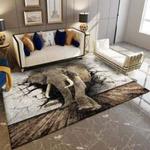 3d elephant area rug living room rug home decor animal print floor decor 190909 0