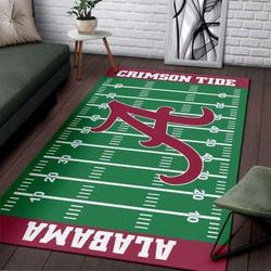 Alabama Crimson Tide Home Field Area Rugs NCAA Carpet Living Room Rugs F102130