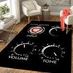 amplify your love guitars music area rug living room carpet rug regtangle carpet floor decor home decor 0