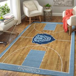 Columbia Lions NCAA Team Logo Area Rug Living Room Rug Home Decor Geeky Carpethome Decorbedroom Living Room Decor