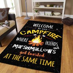 Welcome to Camfire Quote Camping No1967 Living Room Area Rug Home Decor