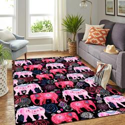 Pinky Elephants Area Rug Living Room Rug Home Decor Carpet Rug 20030424
