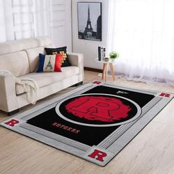 NCAA Rutgers Scarlet Knights Home Field Living Room Rug Home Decor F10219