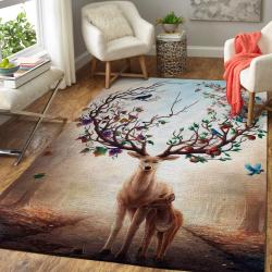 Art Of Deer Area Rug Ofd 1910165 Area Rug Living Room Carpet Rug Regtangle Carpet Floor Decor Home Decor