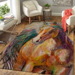 Art Of Horse Area Rug Ofd 1910163 Area Rug Living Room Carpet Rug Regtangle Carpet Floor Decor Home Decor