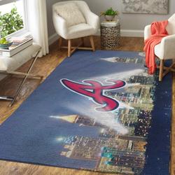 Atlanta Braves Area Rug Mlb Team Logo Living Room Rugs Home Decor V3672