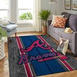 atlanta braves mlb area rugs baseball living room carpet team logo wooden style home rug regtangle carpet floor decor home decor 0