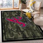 atlanta braves mlb team logo camo style rug room carpet custom area fl 0