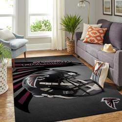 Atlanta Falcons Nfl Area Rugs Team Helmet Living Room Carpet Sports Rugs
