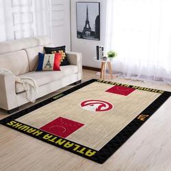 NBA Atlanta Hawks Rectangle Rug Personalized Non-Slip Carpet Gift For Basketball Fans V4648