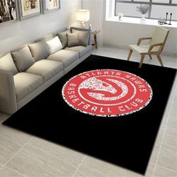 NBA Atlanta Hawks Rectangle Rug Personalized Non-Slip Carpet Gift For Basketball Fans