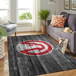 NBA Atlanta Hawks Rectangle Rug Personalized Non-Slip Carpet Gift For Basketball Fans