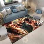 attack on titan area rugs titans fist fight anime living room carpet home rug regtangle carpet floor decor home decor 0