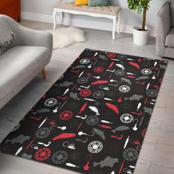 Bait Bass Fishing Pattern Print Area Rug Living Room Rug Home Decor