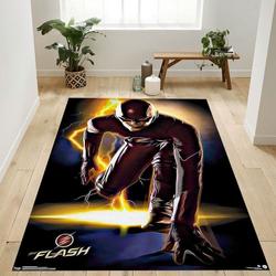Barry Allen Flash Dc Comics Tv The Flash Portrait Area Rug Living Room