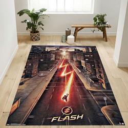 Barry Allen Flash Dc Comics Tv The Flash Street One Sheet Area Rug Living Room