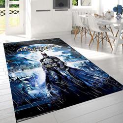Batman Dc Comics Video Game Arkham Asylum Key Art Area Rug Living Room