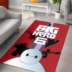 Baymax Big Hero 6 Disney Movies Area Rugs Living Room Carpet Rug V11165