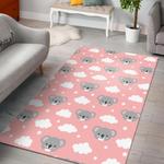 beach pink pattern print area rug living room rug home decor 0