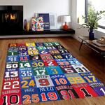 bean rug sports station area rug legend are forever rug sport art floor carpet sport room carpet decor 0