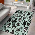 bichon frise dog print pattern area rug living room rug home decor 0