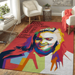 Billie Eilish When Smile Music Art For Fans Area Rug Living Room Carpet Rug Regtangle Carpet Floor Decor Home Decor
