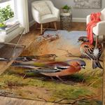 birds area rug animal print rug regtangle carpet floor decor home decor 0