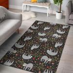 blue flaming skull area rug living room rug home decor carpets 0