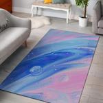 blue pink abstract painting area rug living room rug home decor carpet 0