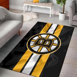 NHL Boston Bruins Rectangle Rug Personalized Non-Slip Carpet Gift For Ice Hockey Fans 2002205