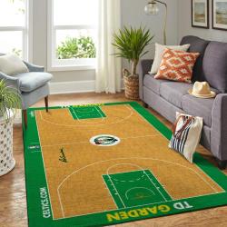 NBA Boston Celtics Rectangle Rug Personalized Non-Slip Carpet Gift For Basketball Fans