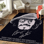 bruce springsteen quotes dont take yourself to seriously pop art area rug rug regtangle carpet floor decor home decor 0