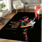 bruce springsteen quotes i love you with all the madness in my soul popart area rug rug regtangle carpet floor decor home decor 0