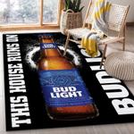 bud light this house runs on area rug living room and bed room rug rug regtangle carpet floor decor home decor 0