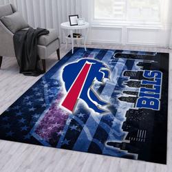 NFL Buffalo Bills Area Rug Non-Slip Football Carpet Home Decor Gift Idea For Fans 40