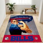 buffalo bills nfl logo area rug for gift living room rug christmas gif 0