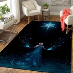 Frozen Area Rug Non-Slip Animated Movie Carpet Home Decor Gift Idea For Fans