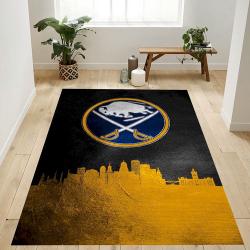NHL Buffalo Sabres Rectangle Rug Personalized Non-Slip Carpet Gift For Ice Hockey Fans