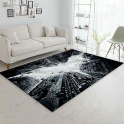 Buildings Collapse Batman Area Rug