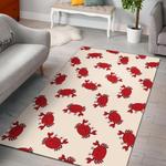 bunny rabbit print pattern area rug living room rug home decor 0