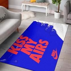 Kiss My Airs Nike Fashion Living Room Area Rug Home Decor Sport Home Decor