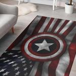 captain america marvel comics american flag rug living room rug home decor 0