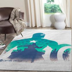 Captain America Shield Area Rugs Marvel Movies Living Room Carpet Fn101237 Rug Regtangle Carpet Floor Decor Home Decor