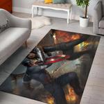 captain america shield fight the winter soldier rug living room rug home decor 0