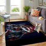captain marvel movie carol danvers area rug living room area rug home decor 0
