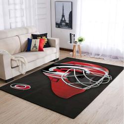 NHL Carolina Hurricanes Rectangle Rug Personalized Non-Slip Carpet Gift For Ice Hockey Fans