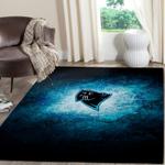 carolina panthers area rug nfl football team logo carpet living room rugs rug regtangle carpet floor decor home decor v3348 0