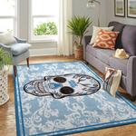 carolina panthers nfl area rugs skull flower style living room carpet sports rug regtangle carpet floor decor home decor 0