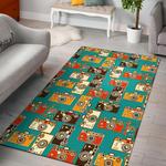 cherry print pattern area rug living room rug home decor 0