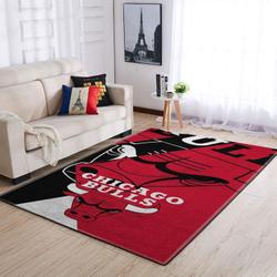 NBA Chicago Bulls Rectangle Rug Personalized Non-Slip Carpet Gift For Basketball Fans V4631